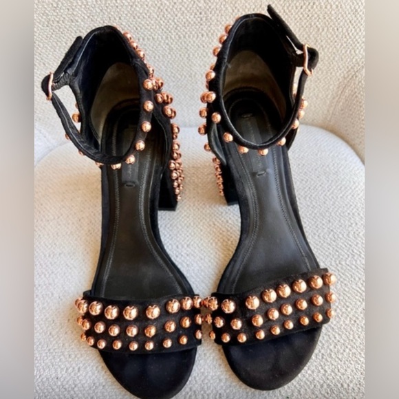 Alexander Wang Rose Gold Studded Abbey Heel 💃(Size 37.5 EU/ 7.5 US) - Picture 2 of 5